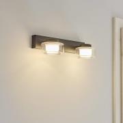 OSRAM LED-vägglampa ORBIS FLAME, svart, 2 lampor, CCT IP44