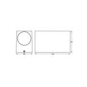 OSRAM utomhusvägglampa ENDURA CLASSIC SQUARE, svart, upp/ner