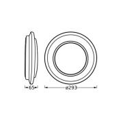 OSRAM LED-taklampa ORBIS BERLIN, svart Ø 30 cm metall