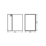 OSRAM utomhusvägglampa ENDURA CLASSIC CUBE svart metall IP44