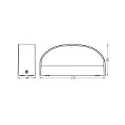 OSRAM LED-utomhusvägglampa ENDURA STYLE ILAY, mörkgrå, IP65