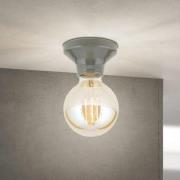 ORION Taklampa Frost, grå, keramik, E27