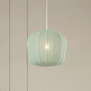 Lindby hänglampa Helin, blå, Ø 35 cm, tyg