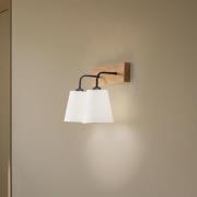 Envostar Risco vägglampa 2-ljus tygskärm vit