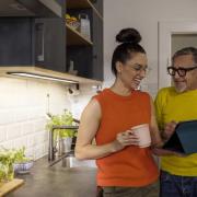 OSRAM LED-bänklampa Panel 30 x 10 cm svart CCT dimbar