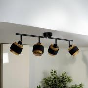 OSRAM taklampa Decor Spot Hornet, 4 lampor, svart/guld