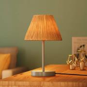 OSRAM bordslampa Decor Raffia, 1 lampa, bast, naturfärgad, E27