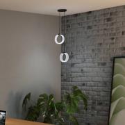 OSRAM LED-hänglampa Decor Circle, 2 lampor, CCT, svart