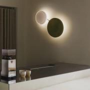 MARSET LED-vägglampa Caramel, grön, Ø 38 cm, TRIAC, glas