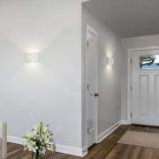 Helestra LED-vägglampa VID, vit, upp/ner, IP65