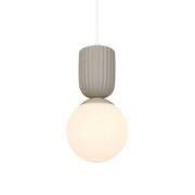Nordlux Hänglampa Sadie, beige, Ø 15 cm, glas/keramik