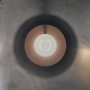 Knikerboker LED-vägglampa DoppioZero, rosa/vit, Ø 30 cm