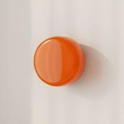 ALDEX Vägglampa BonBon, orange, Ø 16 cm, glas