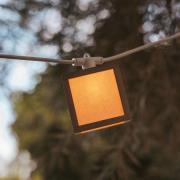 Newgarden LED-solcellsljusslinga Vega, bambu, IP44