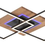 Elobra LED-taklampa Panama M Plus, ek/svart, längd 61 cm