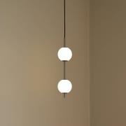 UMAGE LED-hänglampa Audrey, stålfärgad, 2 lampor, Ø 12 cm