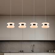 Trio Lighting LED-pendellampa Dios, nickelfärgad, längd 85 cm, CCT, 4 ...
