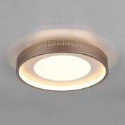 Trio Lighting LED-taklampa Solea, brun, Ø 40 cm, plast