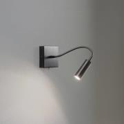 Argon Vägglampa Ojos, antracit, läslampa, justerbar, 33 cm, G9