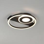 Reality Leuchten LED-taklampa Horus, svart, 2500 lm, 3000 K, metall