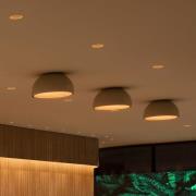 Vibia Duo 4874 LED-taklampa, krämfärgad