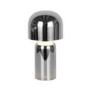 Searchlight LED-batteridriven bordslampa Niko, kromfärgad, höjd 26 cm,...