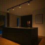 Calex skenor, 4 GU10-spots, svart, längd 2 m, metall