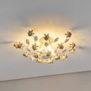 ONLI Carolina taklampa, elfenbensfärgad, 3 lampor, järn