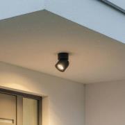 Nowodvorski Lighting Takspotlight Oscar, svart, aluminium, höjd 13,5 c...