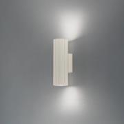 SOLLUX LIGHTING Carbon vägglampa, beige, höjd 20 cm, aluminium, 2 lamp...