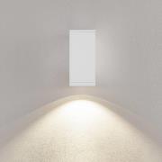 Deko-Light LED-utomhusvägglampa ShoreLine Pro Square, vit, 830/840