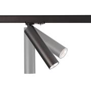 Deko-Light LED-skenespot Slim 1-fas, svart, aluminium, 5 W, 2 700 K
