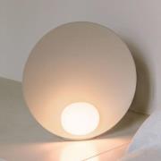 Vibia LED-bordslampa Musa 7400, beige, Ø 26 cm, stående