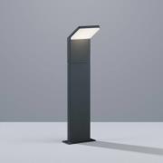 Trio Lighting LED-väglampa PEARL, höjd 50 cm, antracit, metall, IP54