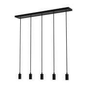 Segula hänglampa Madox 5X Wave, svart, stål, E27