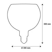 SEGULA LED Floating Filo svart G300 E27 6W 2 200 K dimbar