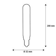SEGULA LED Elegant Line E27 3W Tube 2 700 K glödtråd dimbar