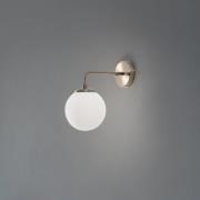 Opviq Vägglampa Viran, antikguld, glas, höjd 25 cm, E14