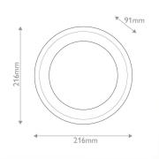 Quintiesse LED-vägglampa ALONSO, mässing, Ø 22 cm Metall/glas/alabaste...