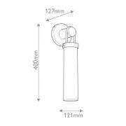 Quintiesse Vägglampa WYNWOOD, antikmässing Höjd 40 cm Metall/opalglas ...