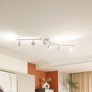 Lindby taklampa Jyla, 6 lampor, matt vit