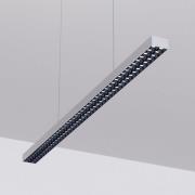 Arcchio LED-pendellampa till kontor Jolinda, silver, 118 cm, upp/ned