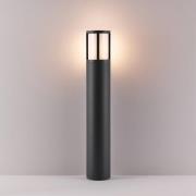 Deko-Light Facado II väglampa, höjd 65 cm, rund, mörkgrå/opal