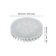 EGLO LED-lampa GX53 4,9W 3.000K matt