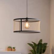 EGLO Hänglampa Dellow, Ø 45 cm, svart/mässingsfärgad, stål