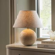 Globen Lighting bordslampa Castello, beige/beige, höjd 38 cm