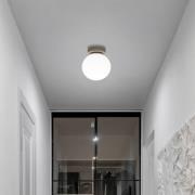 HELAM Taklampa Moonlight, sandfärgad, glas/metall, 1-lampa