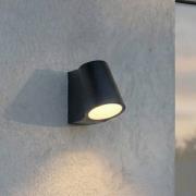 Lindby LED-utomhusvägglampa Illuvia, matt svart, IP54