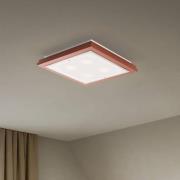 Argon Taklampa Tally, bredd 42 cm, terrakotta, trä, E27