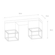 Lucide Taklampa Rixt, svart, kantig, 2 lampor